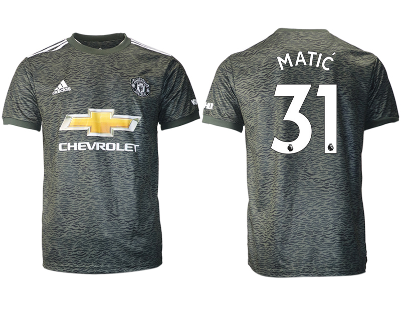 Men 2020-2021 club Manchester United away aaa version #31 black Soccer Jerseys->manchester city jersey->Soccer Club Jersey